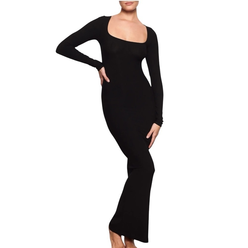 SKIMS Soft Lounge Long Sleeve Maxi Dress Size M